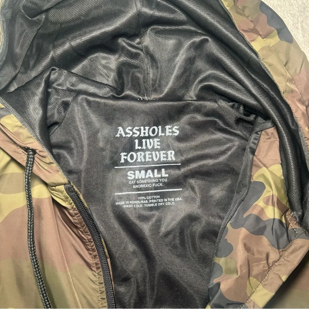Assholes Live Forever Limited Edition Camo Zip Up Windbreaker - Picture 4 of 4